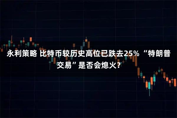 永利策略 比特币较历史高位已跌去25% “特朗普交易”是否会熄火？