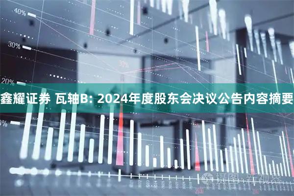 鑫耀证券 瓦轴B: 2024年度股东会决议公告内容摘要