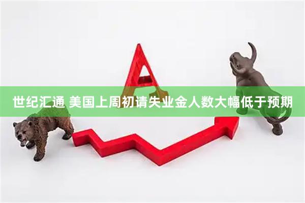 世纪汇通 美国上周初请失业金人数大幅低于预期